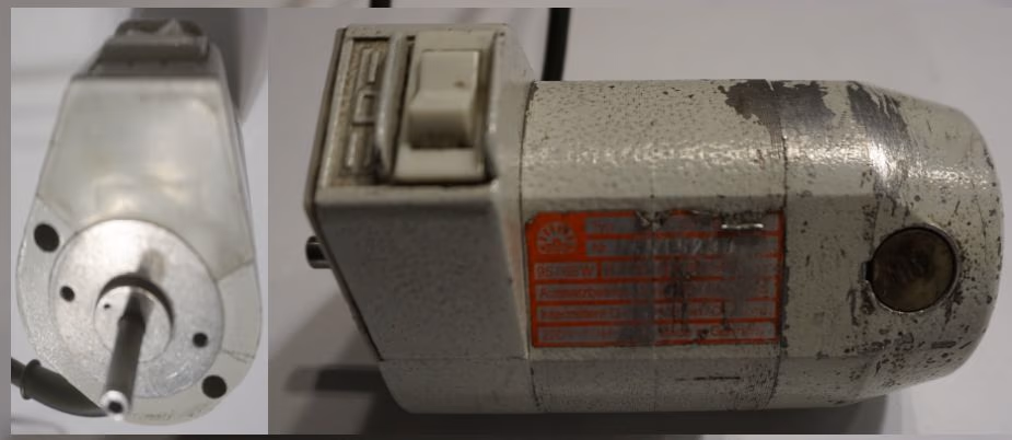 Einphasen Kollektor Motoren, 230 V, AC Kollektormotor 0,18 KW, 1300 U/min, 2700 U/min, im Bild der kleine E Motor