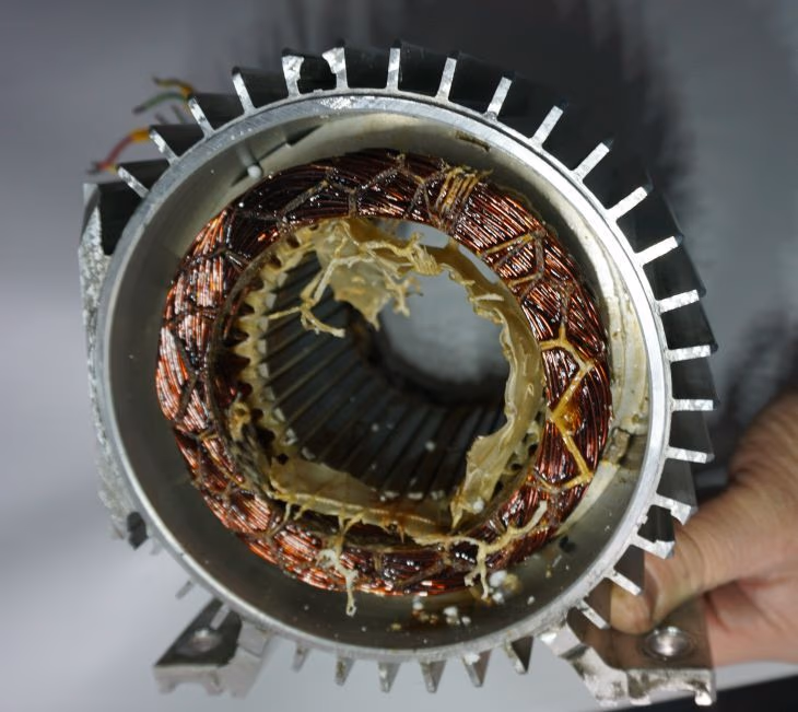 D Mot Drehstrommotor, D Mot-spezial, Kompressor Motor nichtmehr ersetzbar wickeln lagern die Problemlösung (im Bild nur der Stator - Stäner)